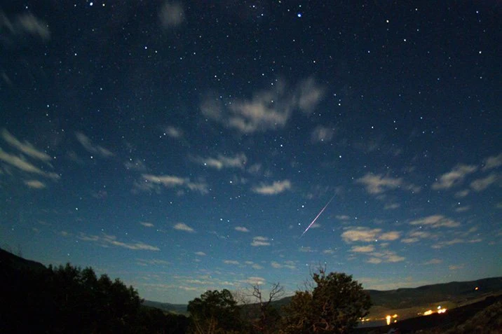 Sternschnuppen und Super-Mond