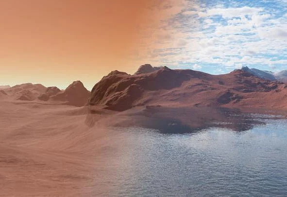 Hat der Mars sein Wasser aufgesaugt?