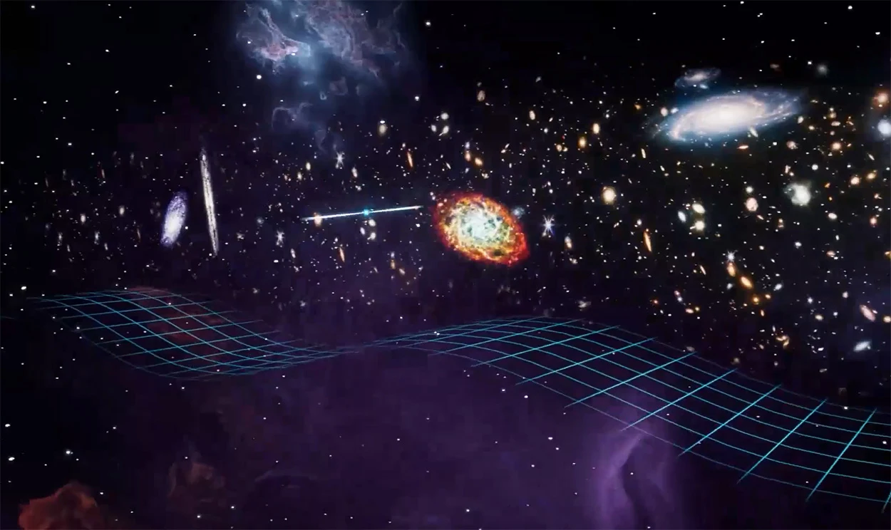 Das Summen des Gravitationswellen-Hintergrunds