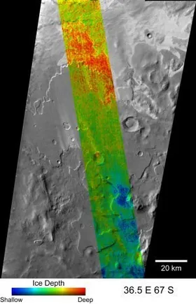 Wo das Eis auf dem Mars ist