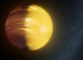 Exoplanet mit wirbelnden "Saphir-Wolken"