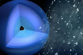 "Diamantregen" nachgebildet