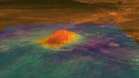 Lavaströme auf der Venus