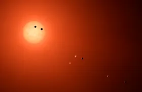 Keine Atmosphäre um nahen Exoplaneten TRAPPIST-1 b