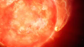 Ein Stern verschlingt seinen Planeten