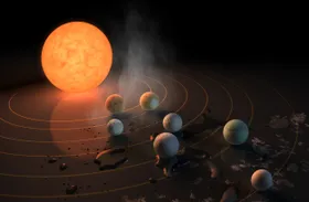 Exoplanet TRAPPIST-1c hat keine dichte Atmosphäre