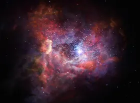 600 Millionen Jahre junge Galaxie