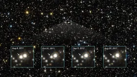Astronomen entdecken wanderndes Schwarzes Loch