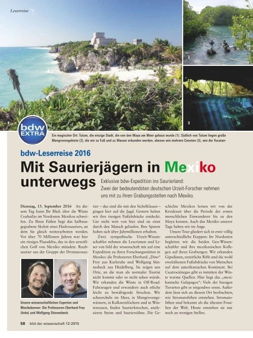 Mit Saurierjägern in Mexiko unterwegs