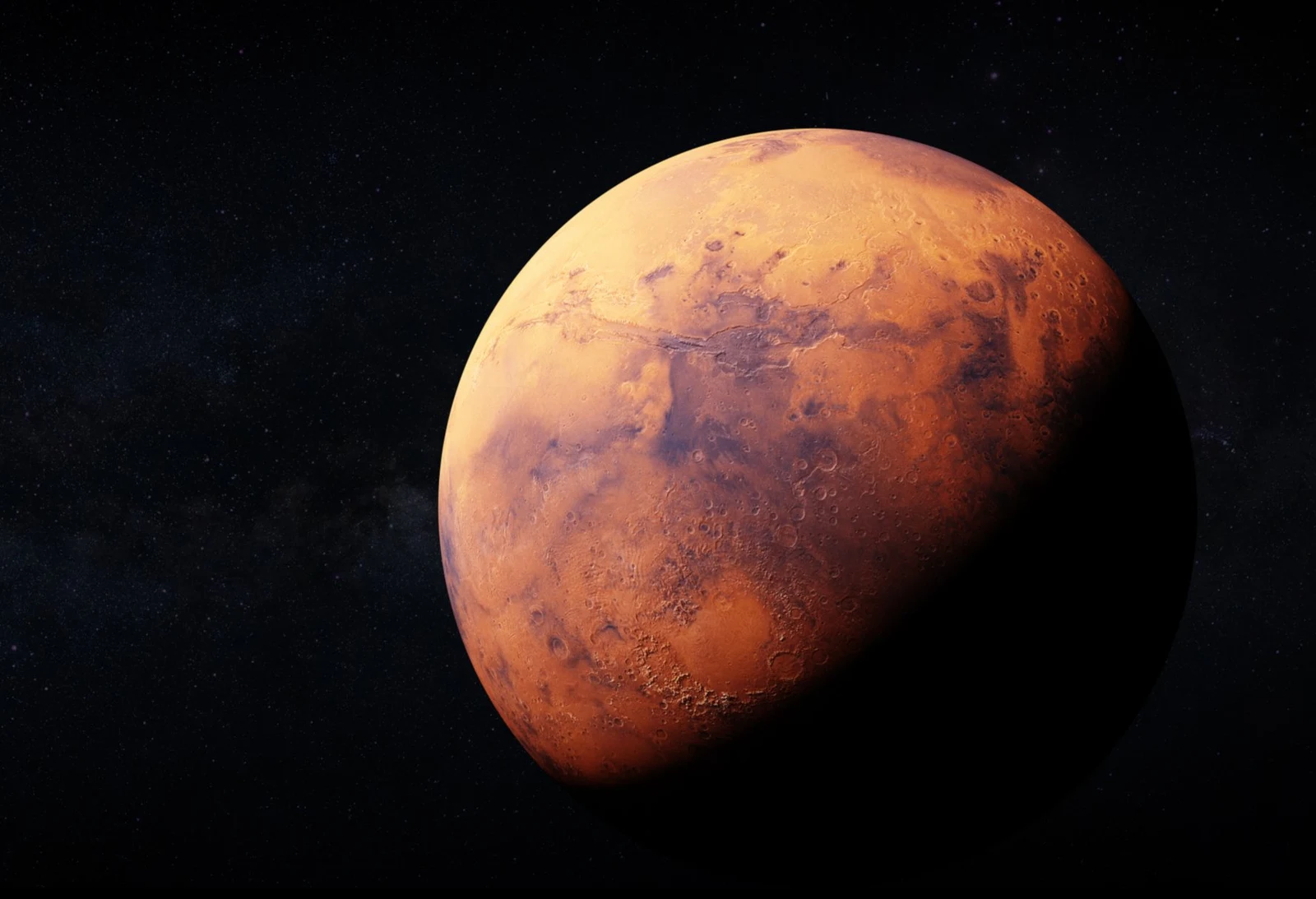 Wie Mars noch immer austrocknet