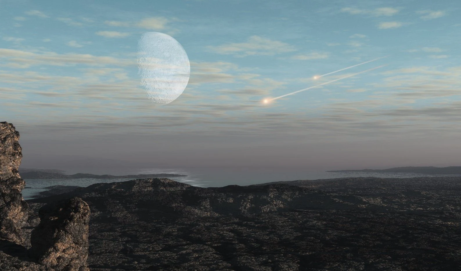 Wie kosmische Bomben die Atmosphäre prägten