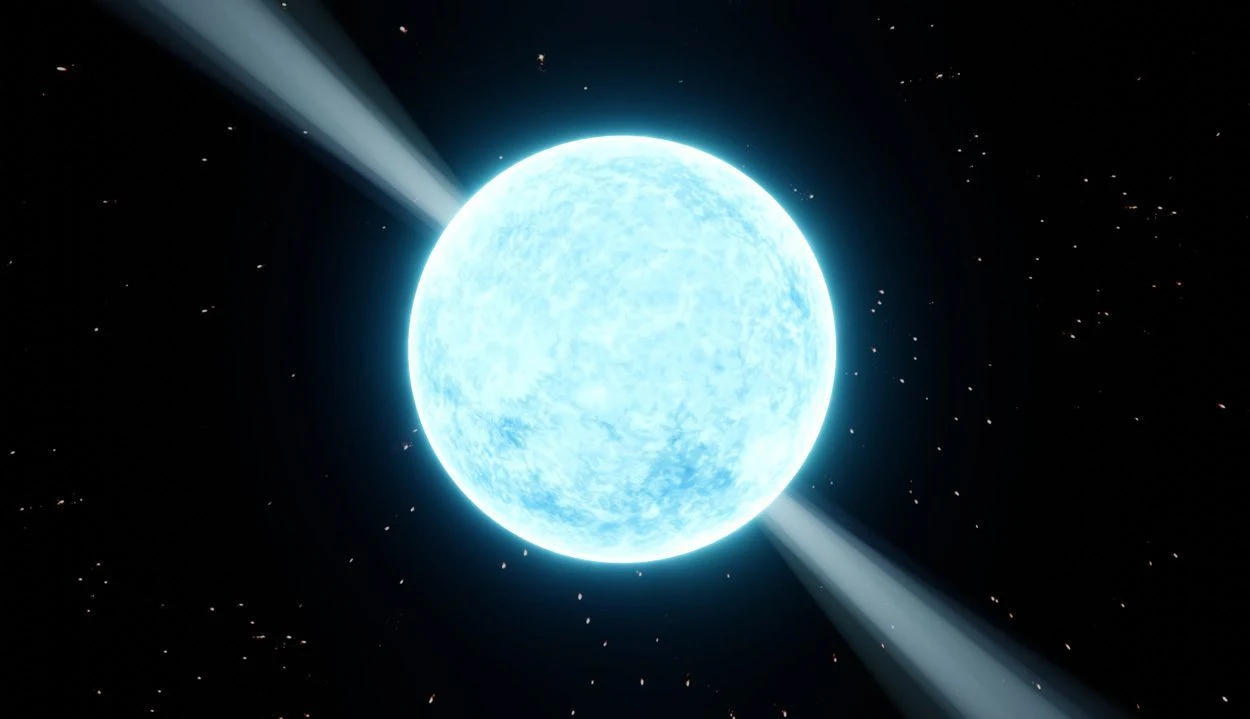 Eine kosmische Schwarze Witwe