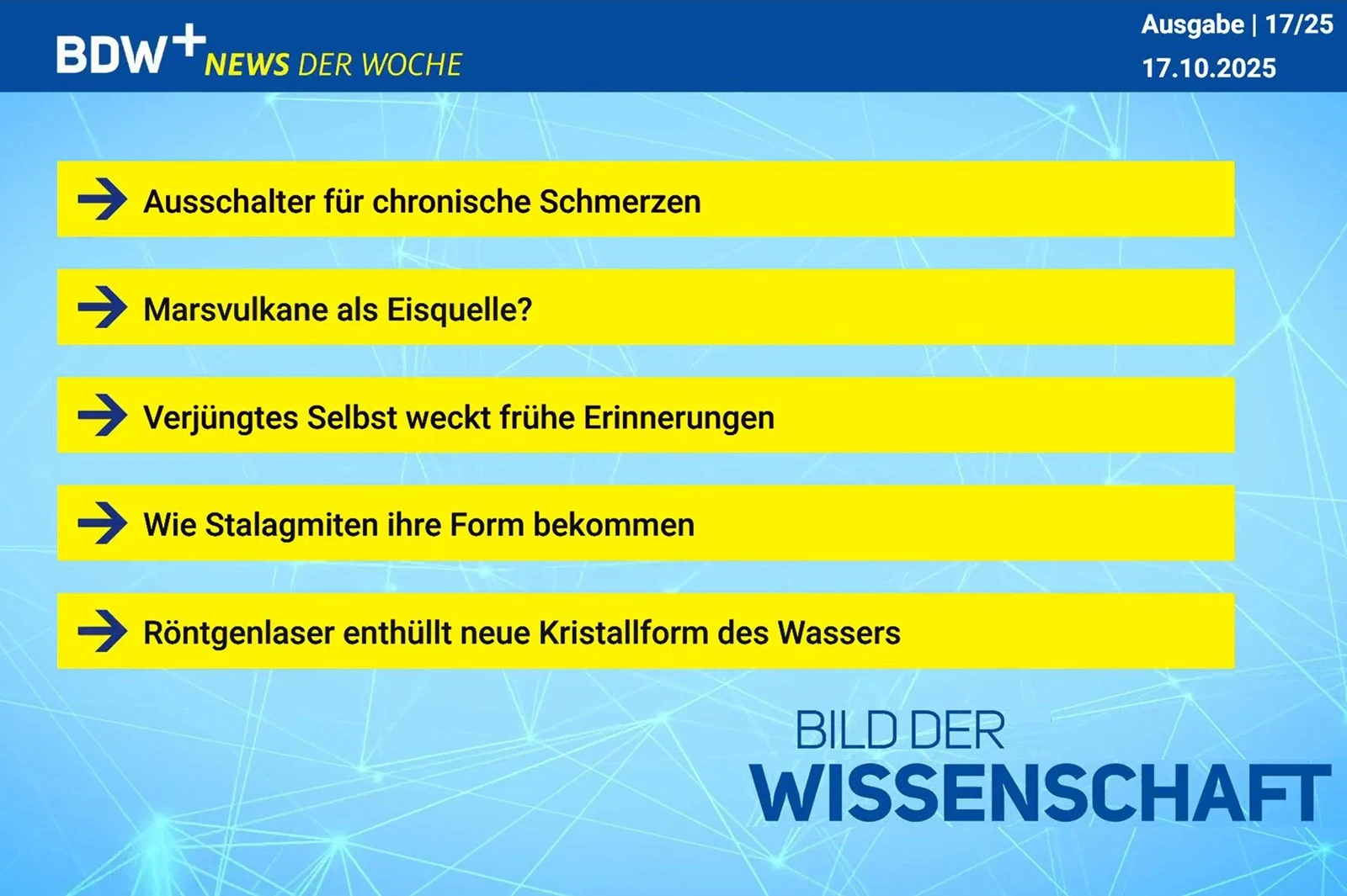 News der Woche 17.10.2025