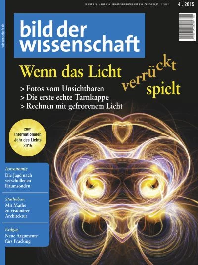 Wenn das Licht verrückt spielt<br/>> Fotos vom Unsichtbaren<br/>> Die erste echte
Tarnkappe<br/>> Rechnen mit gefrorenem Licht