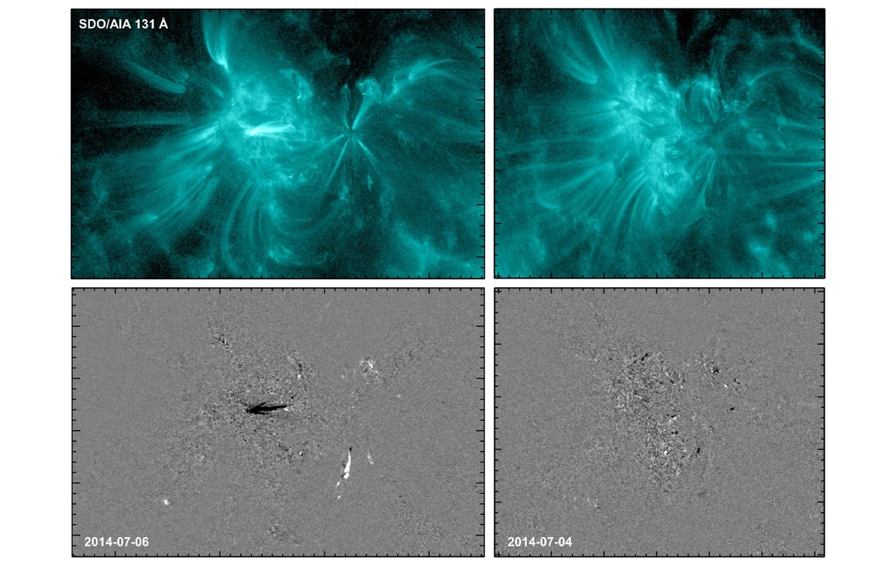UV-Flackern als Vorbote solarer Strahlenausbrüche