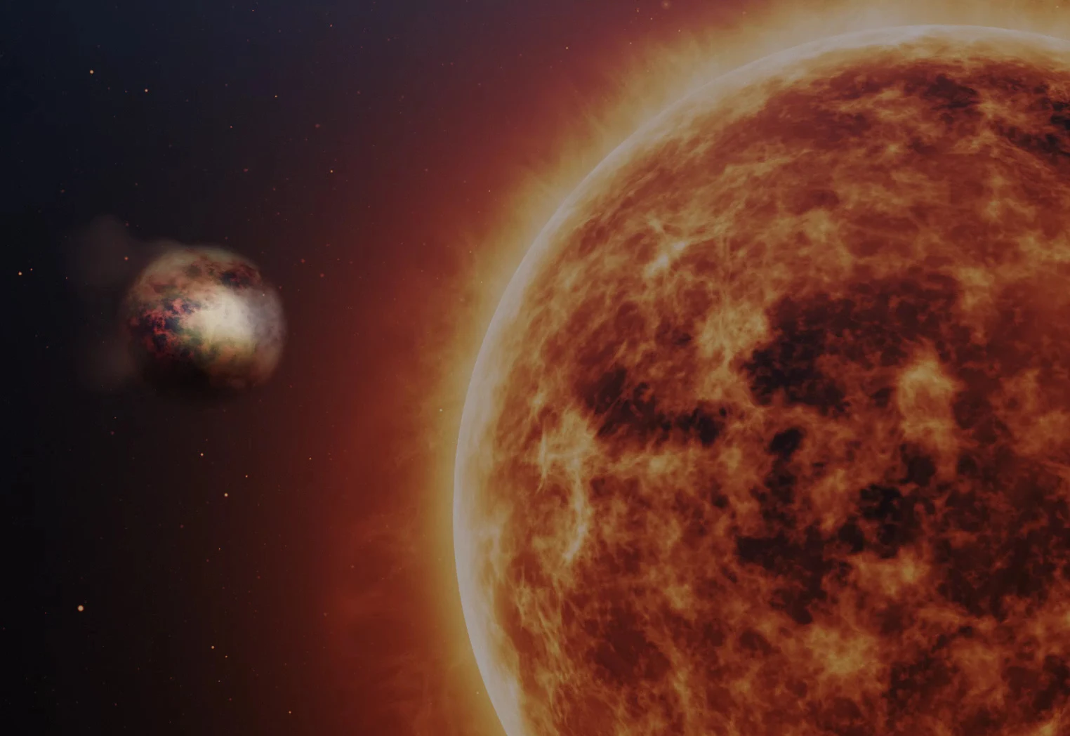 Sandwolken in Exoplaneten-Atmosphäre entdeckt