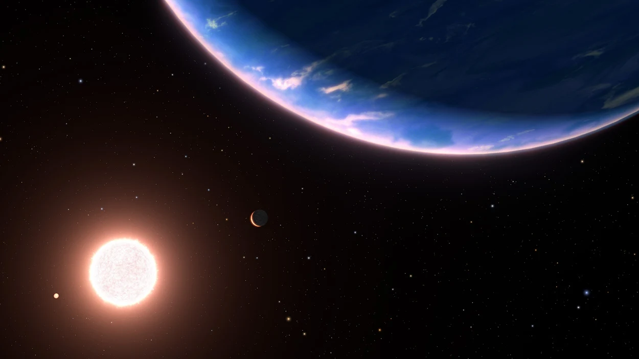 Wasser in der Gashülle eines nahen Planeten