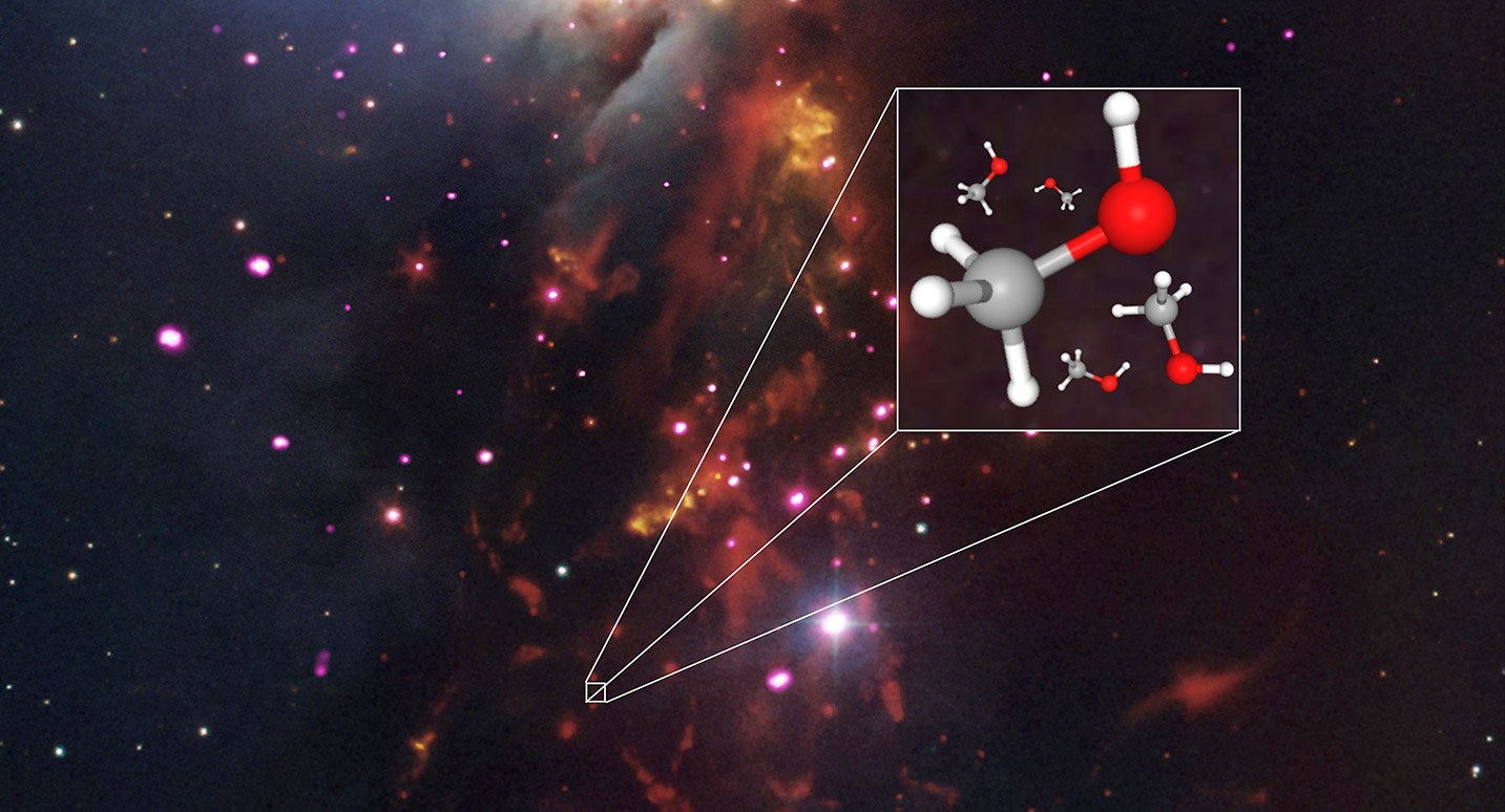 Erster Nachweis von schwerem Methanol im Weltall