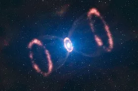 Asymmetrische Explosion in 3-D