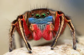 Schöne Spinne