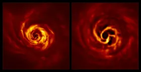 Planeten-Embryo im Knick