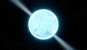 Eine kosmische Schwarze Witwe