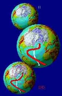 Drei unterschiedliche Strömungs-Verhältnisse im Nordatlantik bestimmten europäisches
         Klima während der letzten Eiszeit