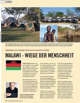 SEPTEMBER 2010: MALAWI - WIEGE DER MENSCHHEIT