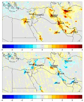 Atmosphärischer Spiegel der Nah-Ost-Krisen