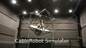 Seilroboter simuliert Bewegungen