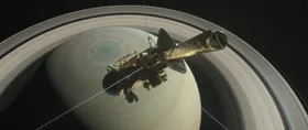 Cassinis Sturz in Saturn