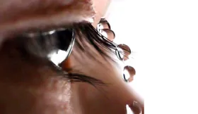 Wie unsere Wimpern Wasser ableiten