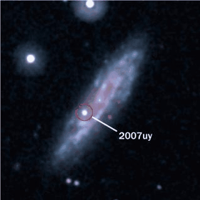 Supernova in flagranti erwischt