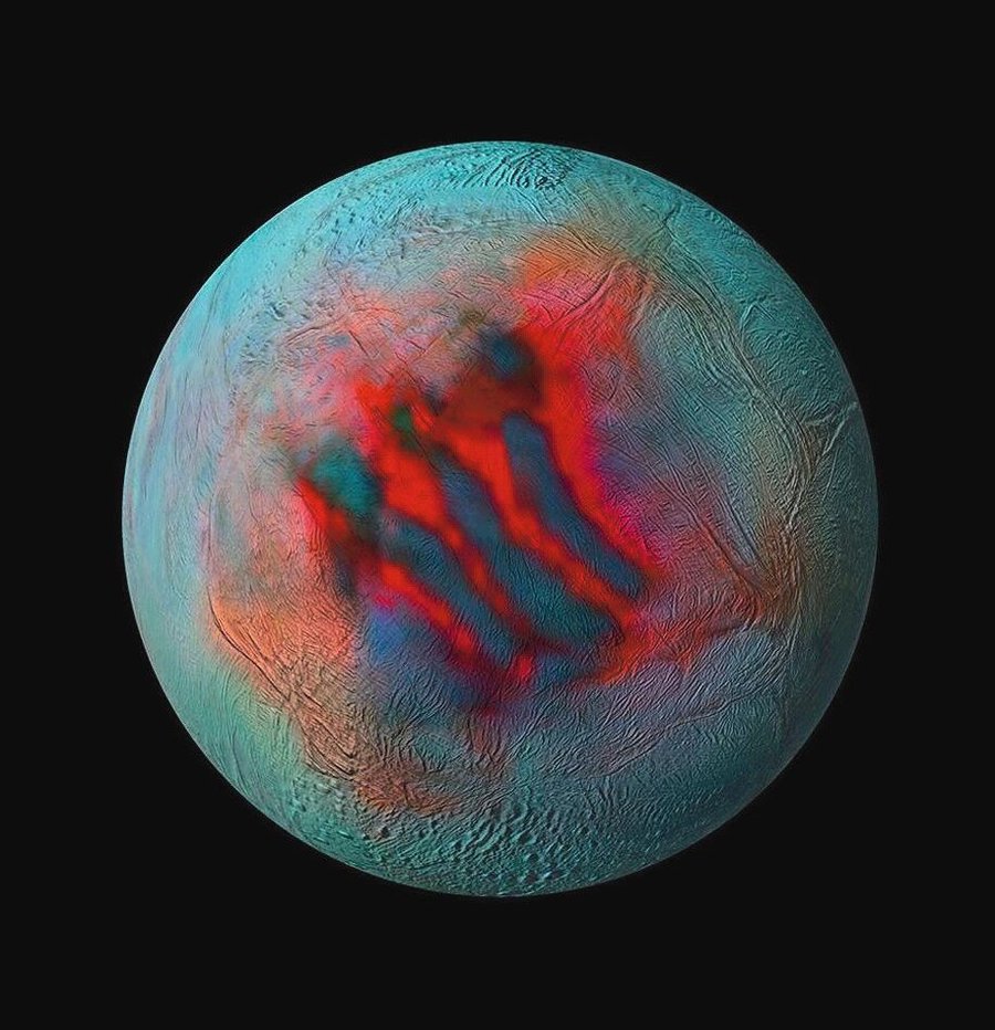 Saturns_Mond_Enceladus_zeigt_in_der_Südpolgegend_mehrere_sogenannte_Tigerstreifen._Dort_gibt_es_aktive_Geysire._Das_Foto