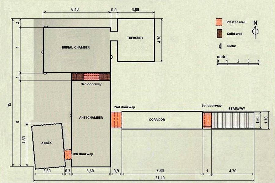 Plan von KV62