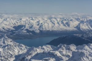 Bergpanorama in Neuseeland