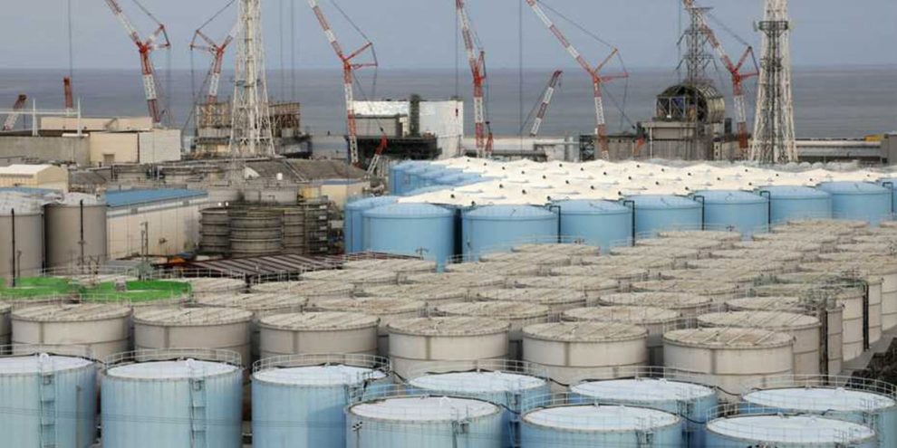 Water tanks in Fukushima
