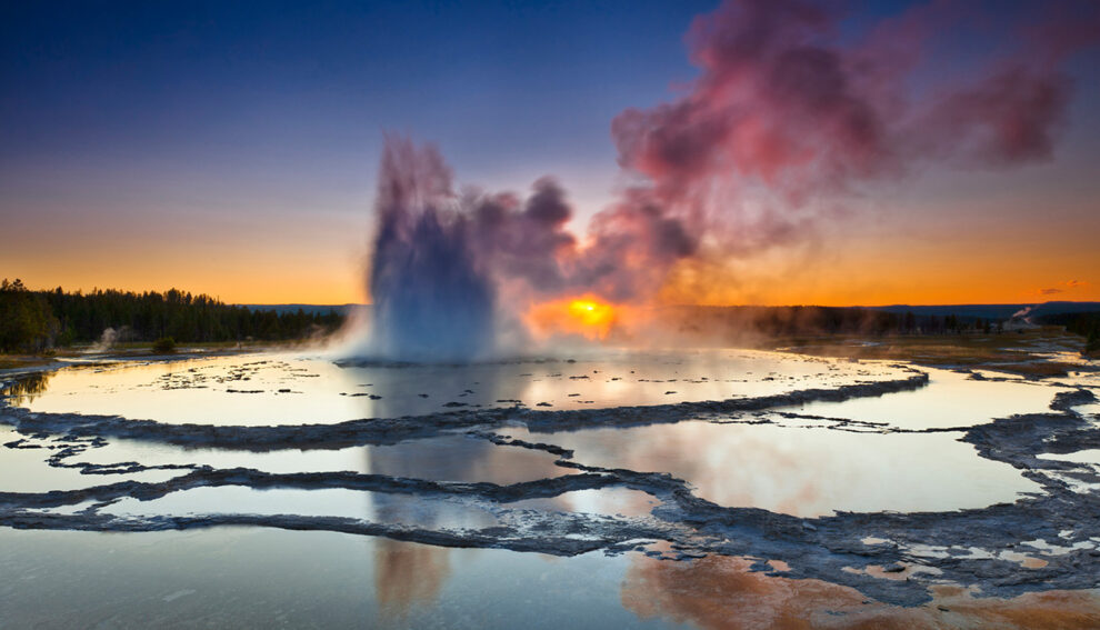 Geysir im Yellowstone-Park