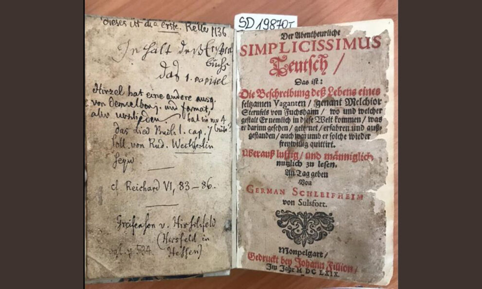 Lost books from Grimm’s private library