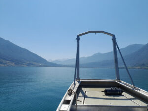 Probennahme im Zugersee