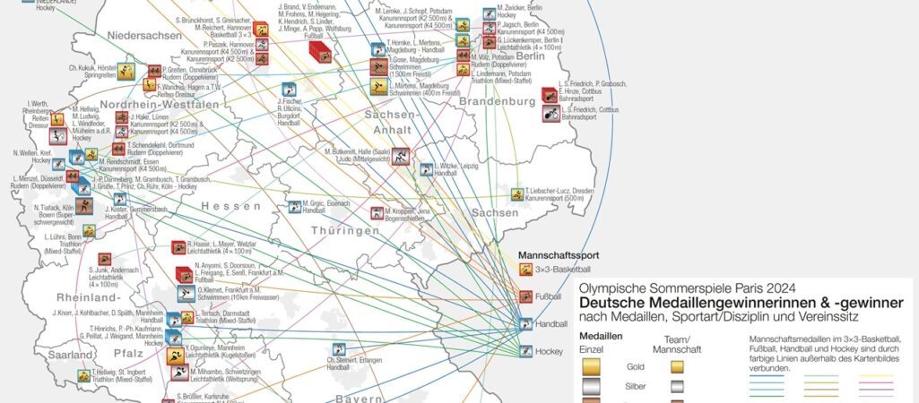 Deutschlandkarte Edelmetall aus Paris 11/2024