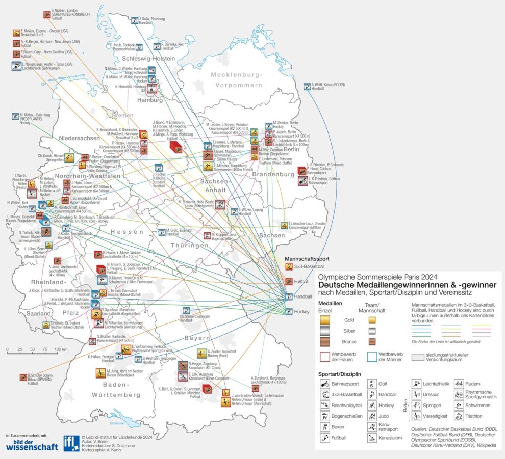 Deutschlandkarte Edelmetall aus Paris 11/2024