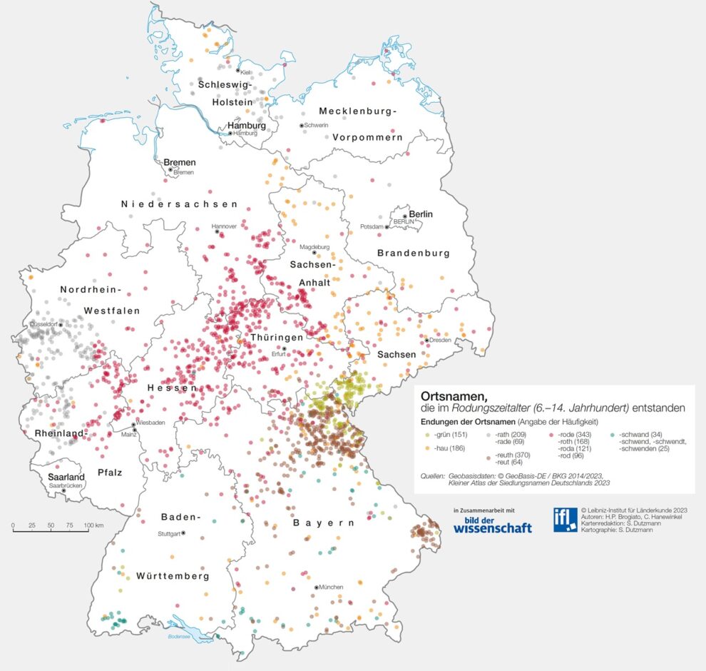 Deutschlandkarte Rodungszeitalter 01/2024