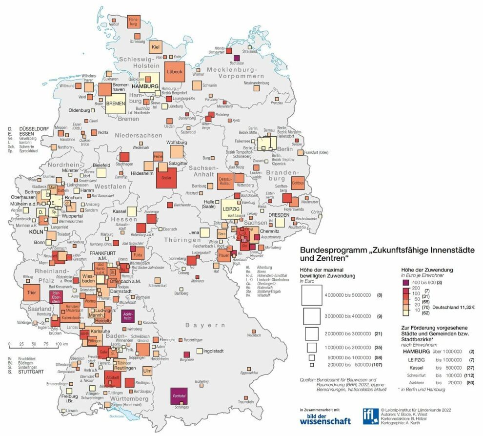 Deutschlandkarte Strukturwandel 08/2022