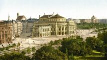 Wien,_Burgtheater_am_heutigen_Dr.-Karl_Lueger_Ring,_kolorietes_Foto_um_1900