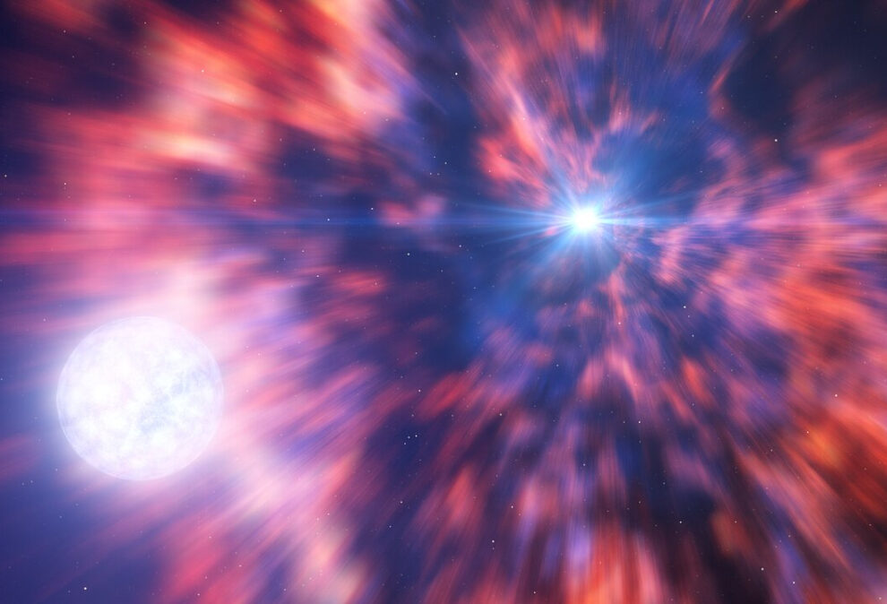Supernova explosion with dense results